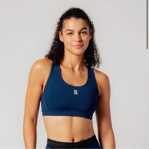 Bandit Running Scoopneck Stamina Sports Bra | Size XS | Navy